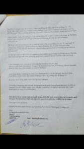 Side 2-2. / 28-01-2019 Brevet til jyskebanks Koncernledelse, om bestyrelsens medvirken til groft bedrageri mod kunder.